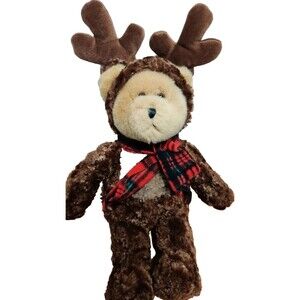 Eddie Bauer Reindeer Bear Plush 15" Stuffed Animal Toy